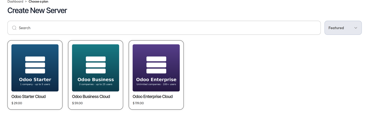 Storefront listing hosting plans