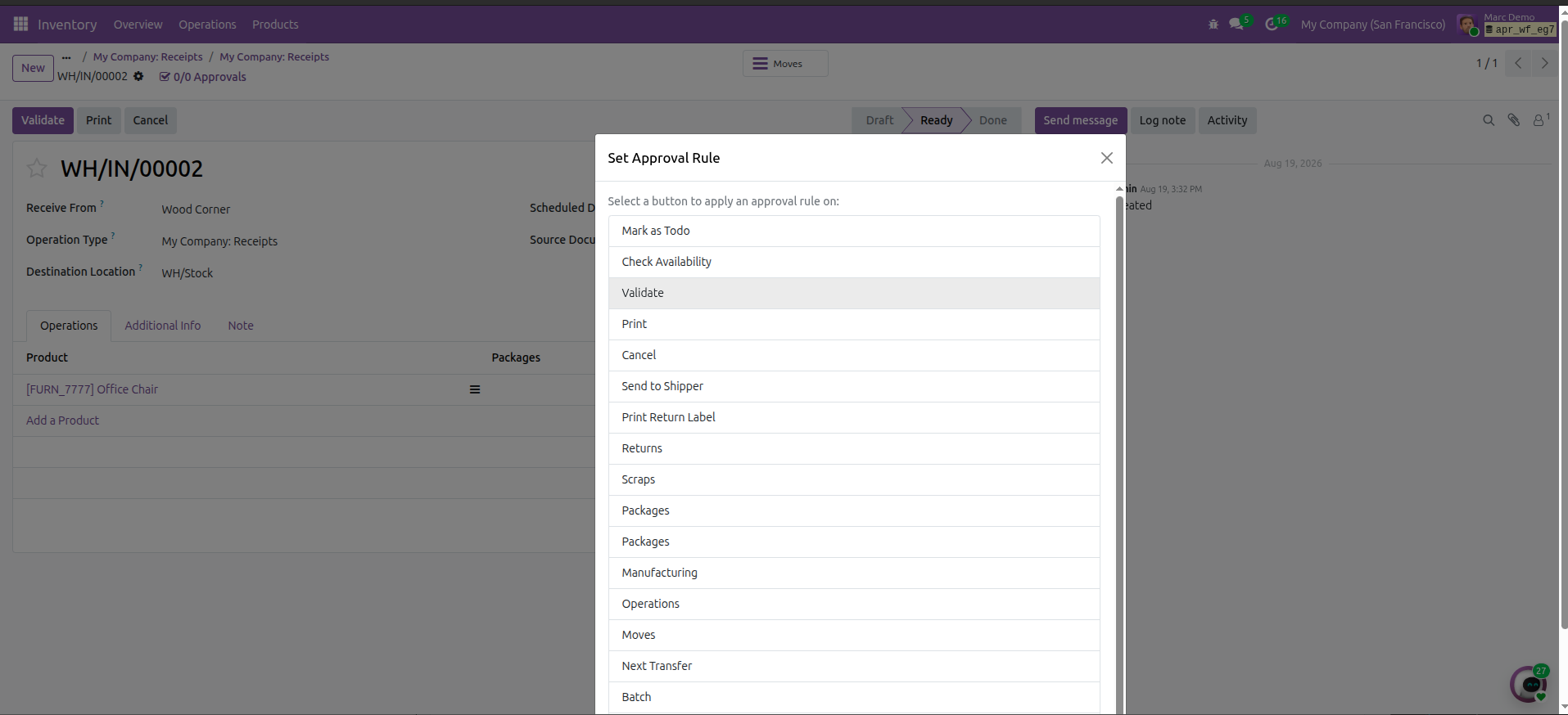 Developer Mode dynamic button gating