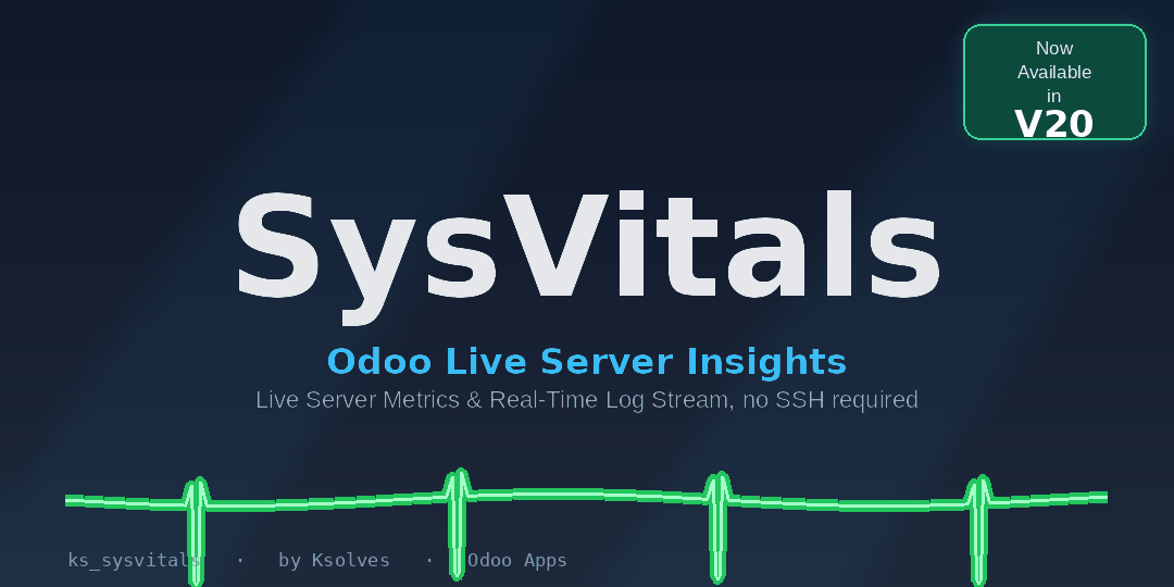 SysVitals — Odoo Live Server Insights (20.0)